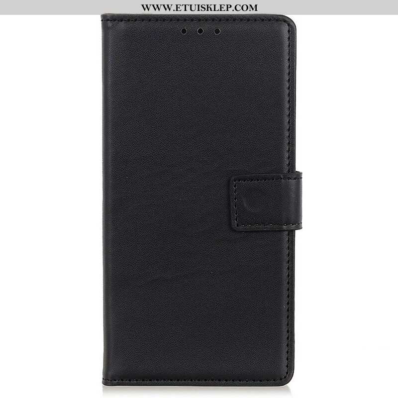 Etui Folio do iPhone 13 Pro Prosty Efekt Skóry